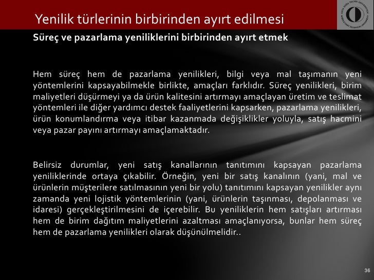 Üretimin iyileştirilmesi kavramı olarak yenilikçi süreç Üretimin iyileştirilmesi kavramı olarak yenilikçi süreç